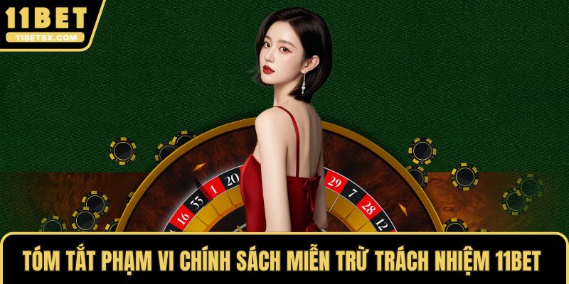 Tóm tắt phạm vi chính sách miễn trừ trách nhiệm 11Bet